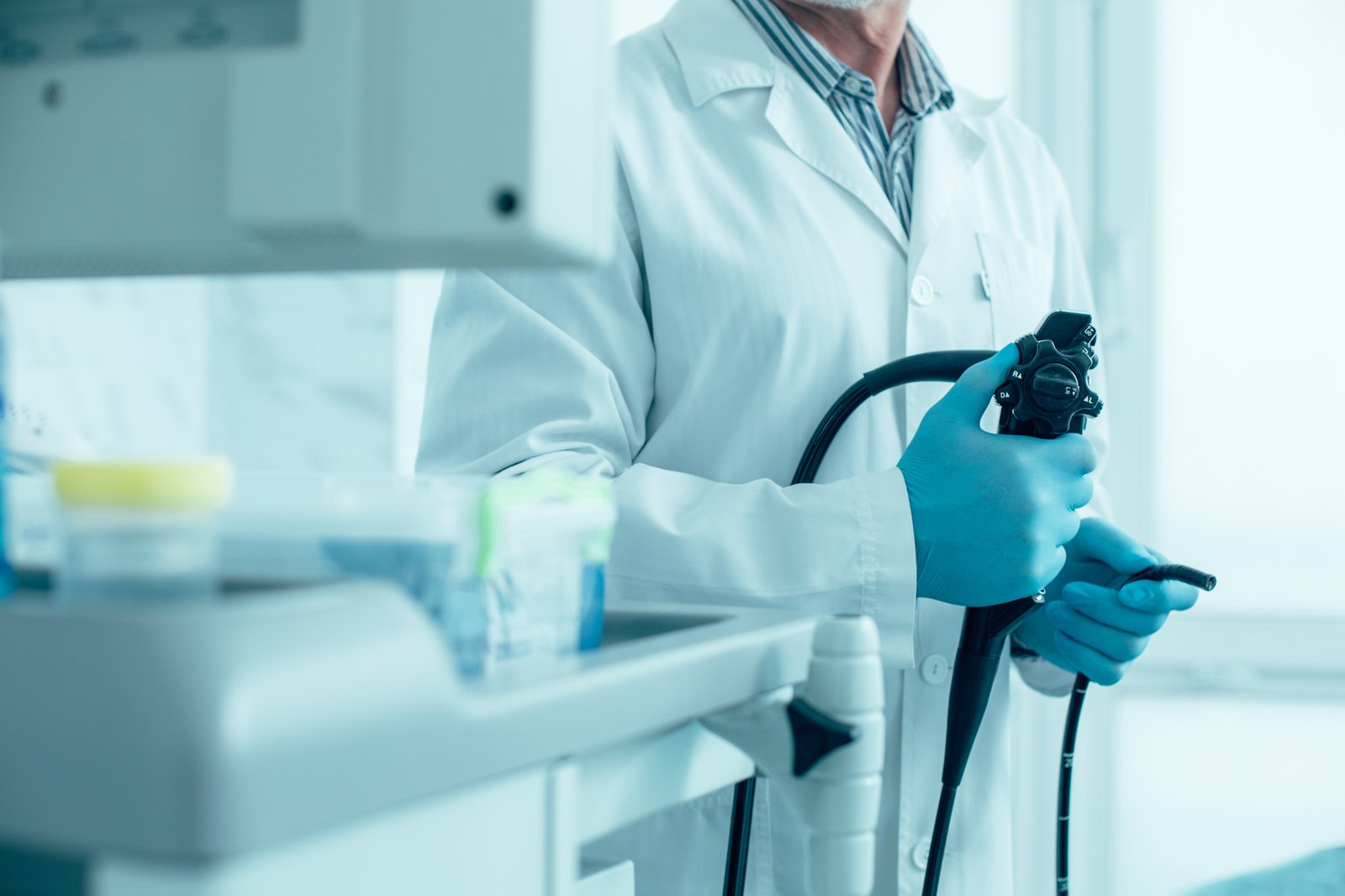 Diagnostische Untersuchung im Lungenkrebszentrum